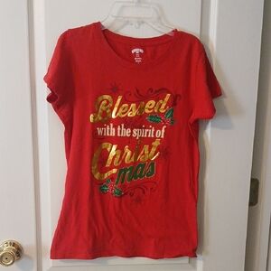 Holiday Time Red Christmas Graphic Tee